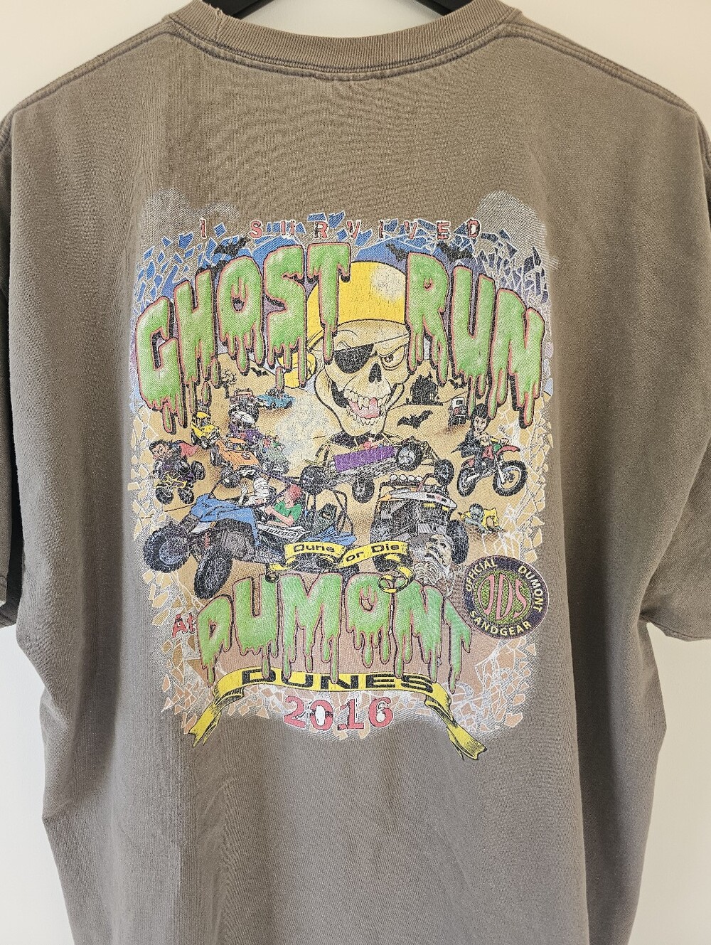 2016 Dumont Ghost Run Graphic Tee - Brown - Picture 5 of 5